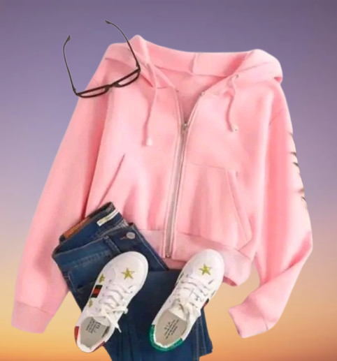 Premium White Zip-Up Hoodie Jacket