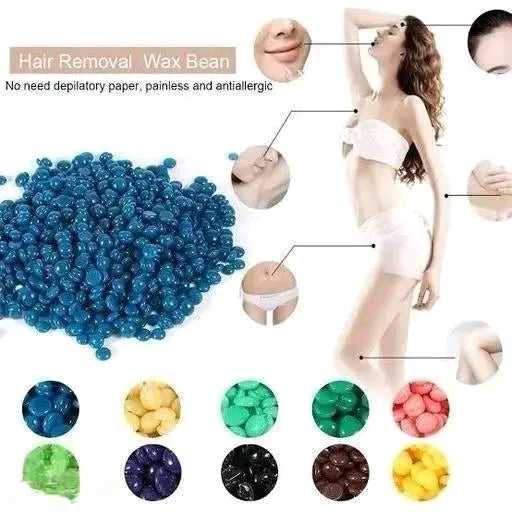 Suyip Hard Wax Beans for Hair Removal | Pain-Less Waxing Beads for Face, Body & Bikini | At-Home Salon Wax