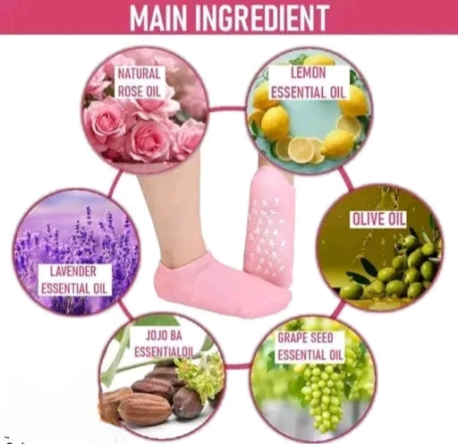Moisturizing Spa Gel Socks for Cracked Heels – Soft & Smooth Feet
