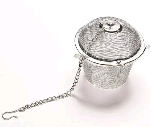 Stainless Steel Spice & Tea Infuser Ball | Masala Strainer with Chain for Kadha, Soup, Chai & Herbs – Reusable Mesh Filter