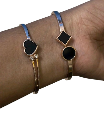 (Copy) Luxury Gold Plated Bracelet Combo Set for Women | Love & Infinity Design Bangles