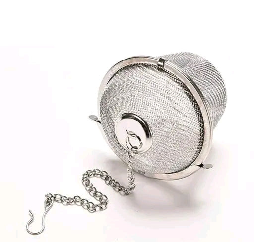 Stainless Steel Spice & Tea Infuser Ball | Masala Strainer with Chain for Kadha, Soup, Chai & Herbs – Reusable Mesh Filter