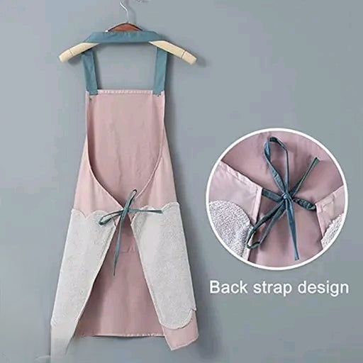 Stylish Kitchen Apron for Women | Waterproof Cooking & Baking Apron with Pocket | Home & Cafe Use