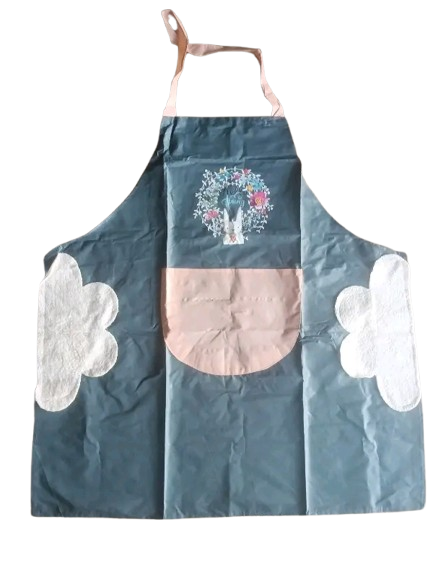 Stylish Kitchen Apron for Women | Waterproof Cooking & Baking Apron with Pocket | Home & Cafe Use