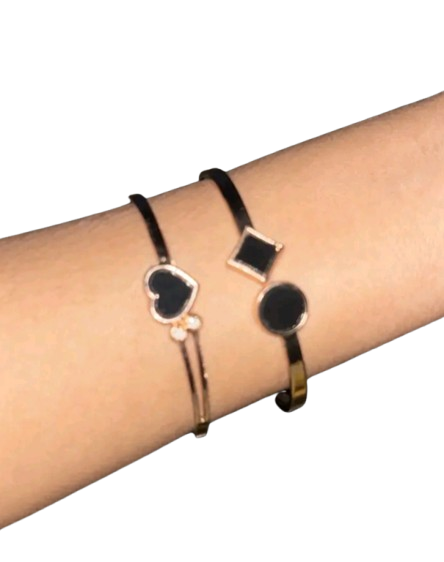 (Copy) Luxury Gold Plated Bracelet Combo Set for Women | Love & Infinity Design Bangles