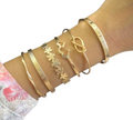Luxury Gold Plated Bracelet Combo Set for Women | Love & Infinity Design Bangles