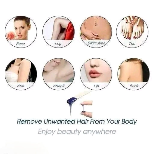 Suyip Hard Wax Beans for Hair Removal | Pain-Less Waxing Beads for Face, Body & Bikini | At-Home Salon Wax