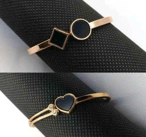 (Copy) Luxury Gold Plated Bracelet Combo Set for Women | Love & Infinity Design Bangles