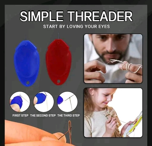"Easy Needle Threader Tool for Sewing – Quick Thread Inserter for Sewing Machine & Hand Stitching"